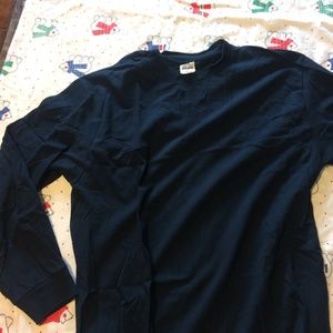 Extra Large All Black Long Sleeve shirt